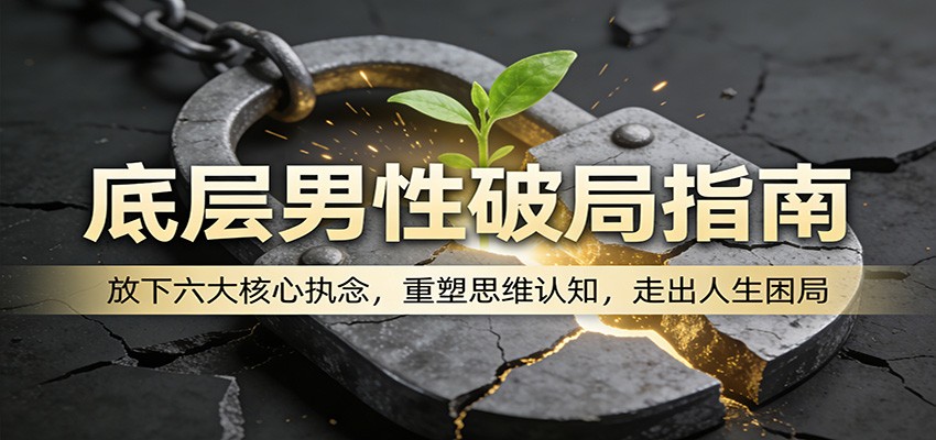 底层男性破局指南:放下六大核心执念,重塑思维认知,走出人生困局